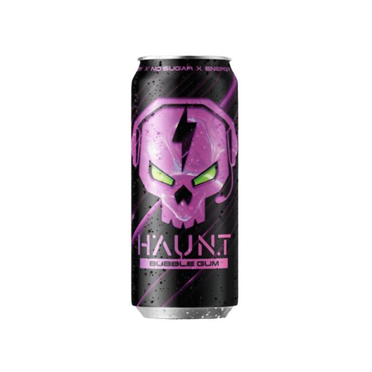 Энергетический напиток Fitness Food Factory Haunt бабл-гам 450 мл., ж/б