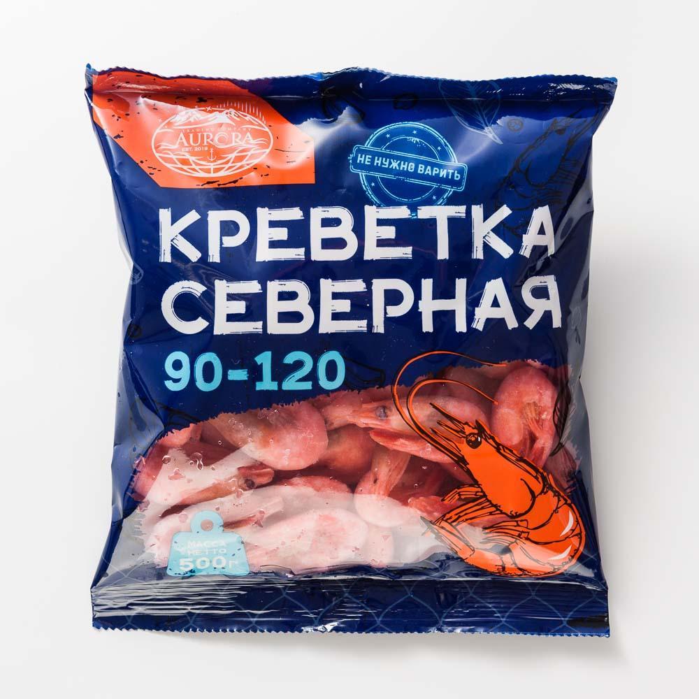 Креветки северные в/м 90-120 Aurora, 500 гр., флоу-пак
