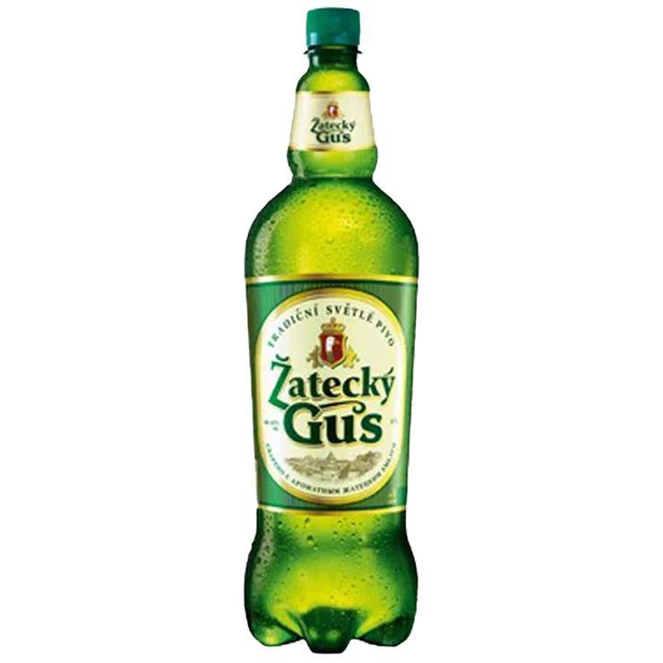 Пиво Zatecky Gus светлое фильтрованное пастеризованное 4,6% 1,35 л., ПЭТ