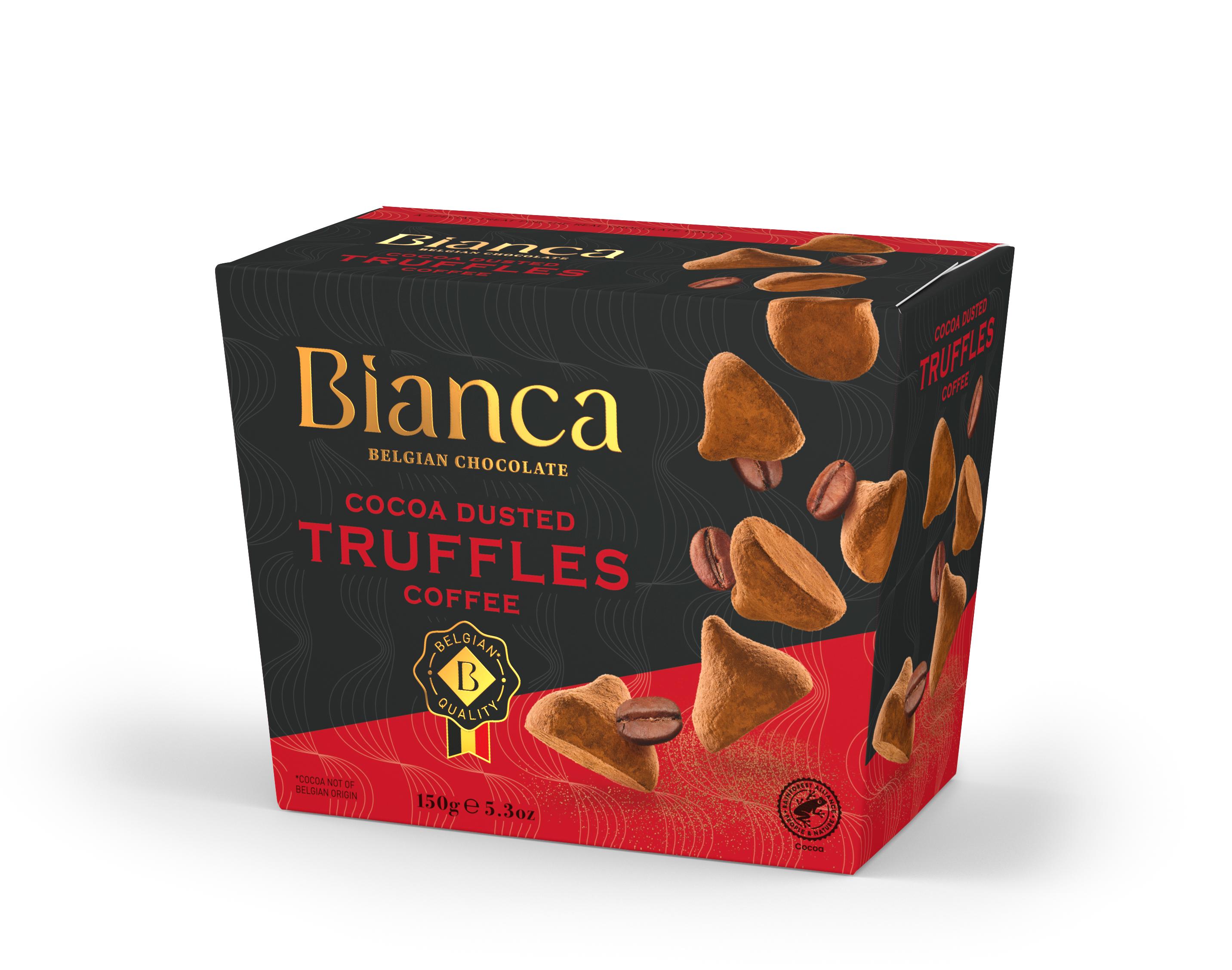 Трюфели Bianca Coffee flavour со вкусом кофе 150 гр., картон