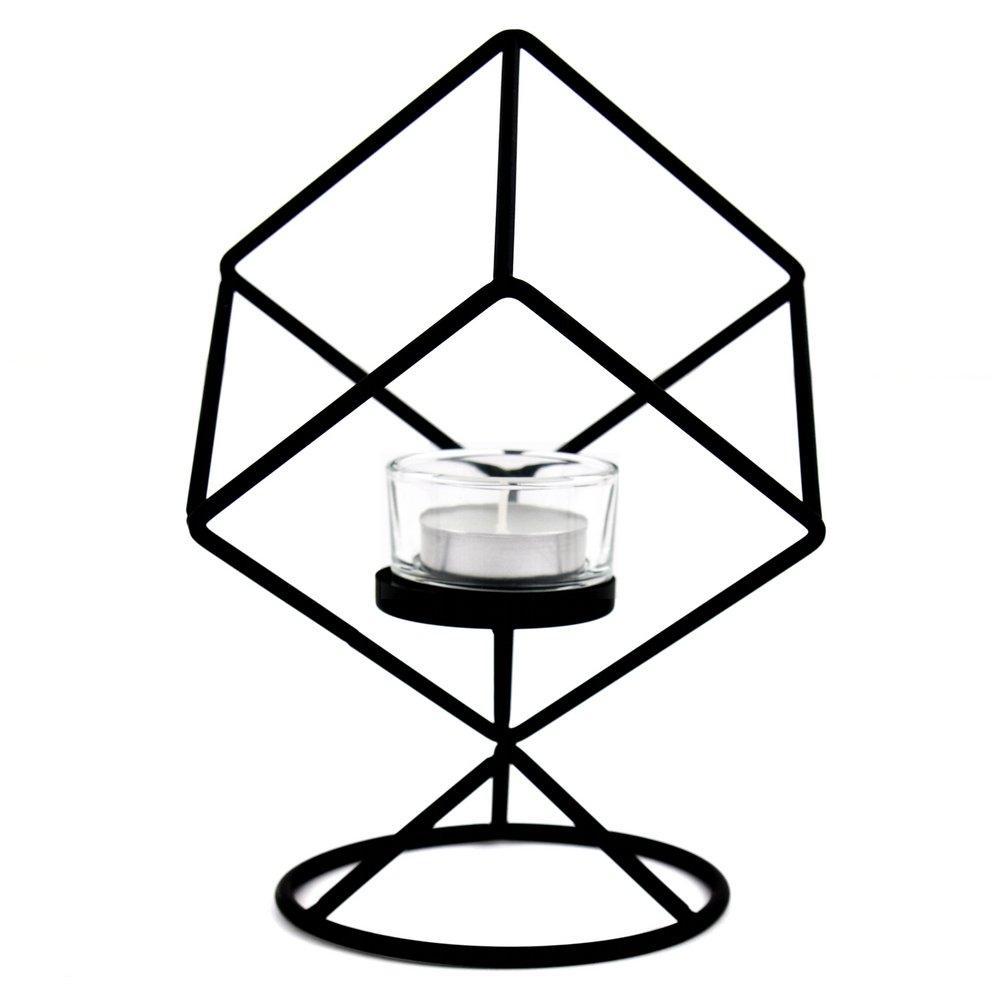 Подсвечник Мультидом куб 13х13х20,5 см., пакет