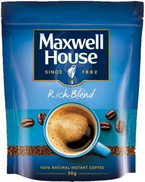 Кофе Maxwell house растворимый 50 гр., дой-пак