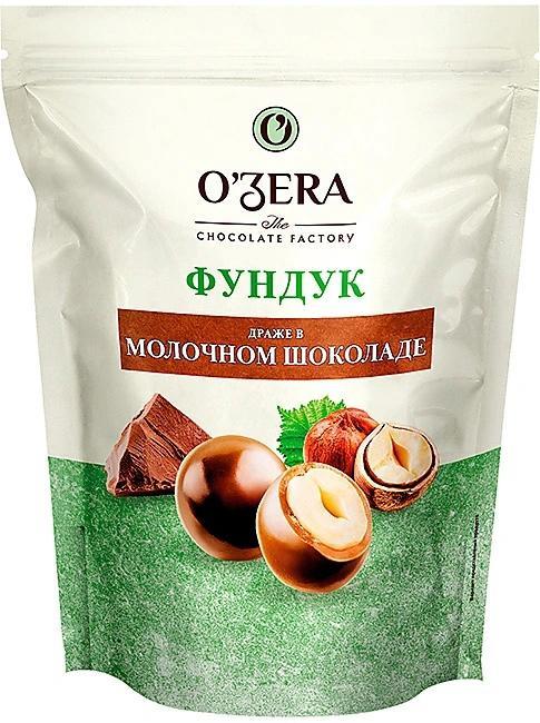 Драже O'Zera Фундук в молочном шоколаде 150 гр., дой-пак
