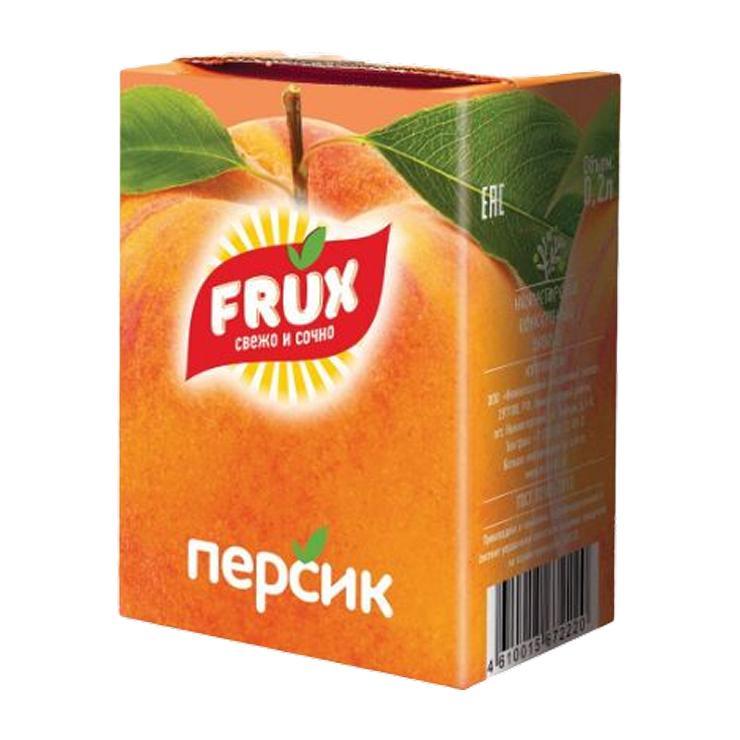 Напиток сокосодержащий Frux персик 200 мл., тетра-пак