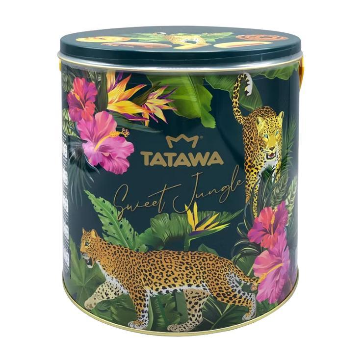 Печенье сдобное Tatawa Сладкие джунгли ассорти 430 гр., ж/б