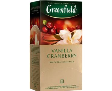 Чай Greenfield Vanilla Cranberry, 25 пакетиков, картон