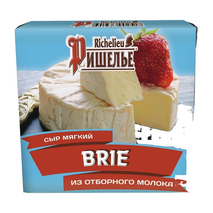 Сыр Ришелье Brie мягкий 125 гр., картон