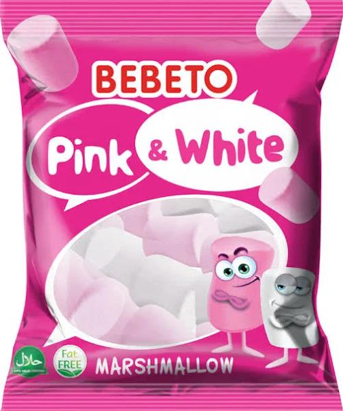 Суфле-маршмеллоу Bebeto Pink&White со вкусом ванили и клубники 30 гр., флоу-пак