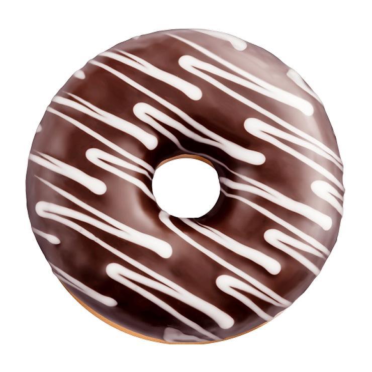 Донат шоколадный глазированный 67 гр., флоу-пак