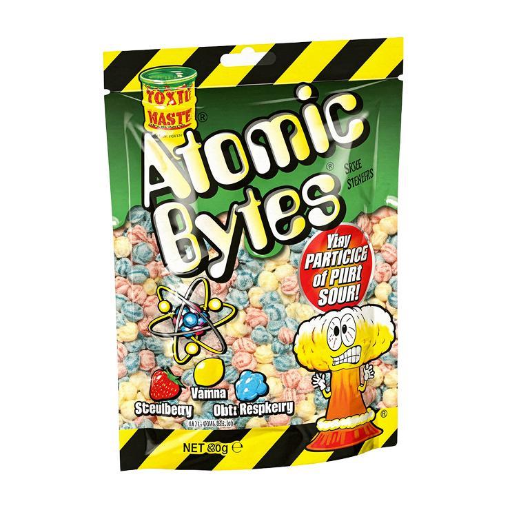 Драже Toxic Waste Atomic Bytes кислые 60 гр., дой-пак