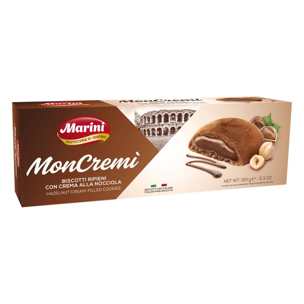 Печенье Marini Mon Cremi с ореховым кремом 150 гр., картон