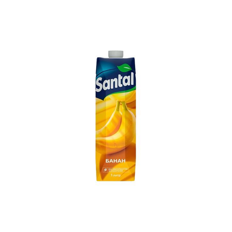 Нектар Santal банановый 1 л., тетра-пак