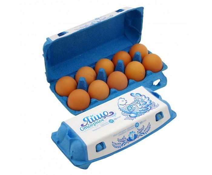 Яйцо куриное п/ф Кинешма столовое отборное С0 ,  10 шт., картон