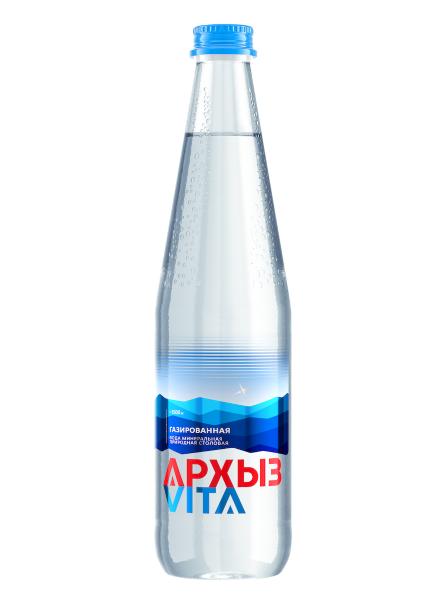 Вода газированная Архыз минеральная 500 мл., стекло