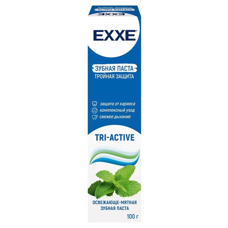 Зубная паста EXXE Тройная защита tri-active 100 гр., картон