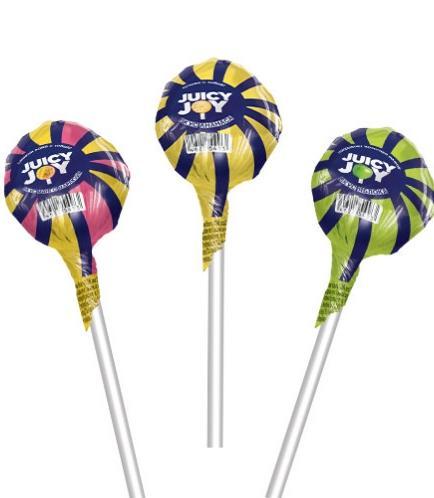 Карамель на палочке Juicy Joy 11 гр., обертка