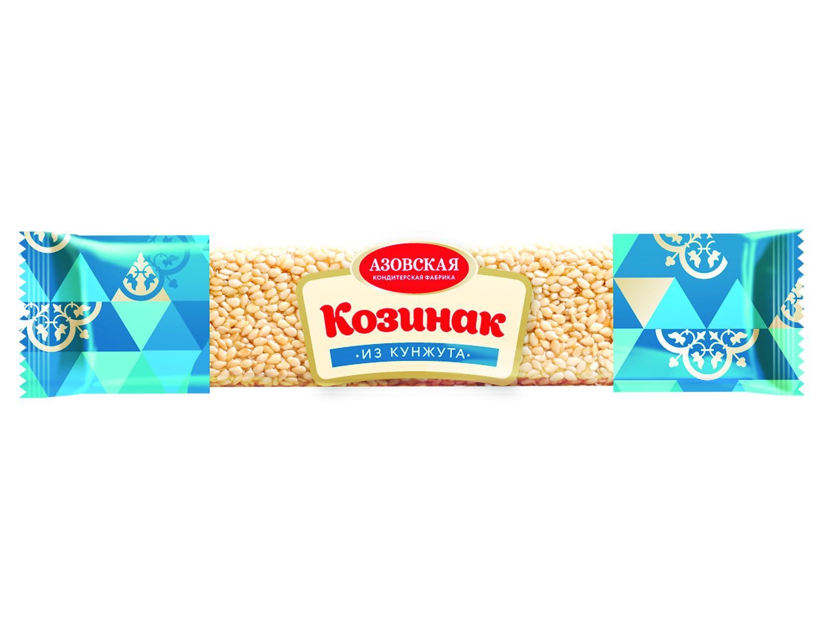 Козинак с кунжутом, Азовская КФ, 50 гр, флоу-пак