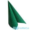 Салфетка бумажная зеленая 40х40 см., 1-слойная 50 шт./уп., PapStar Royal casali, пластиковый пакет