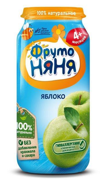Пюре фруктовое Фруто Няня Яблоко 250 гр., стекло