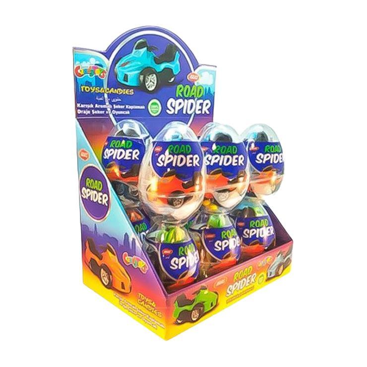 Драже Aras ROAD SPIDER с игрушкой 20 гр., пластиковая упаковка