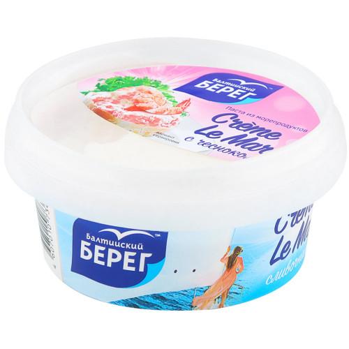 Паста Балтийский берег Creme Le Mare из морепродуктов чеснок, 150 гр., пластиковый стакан