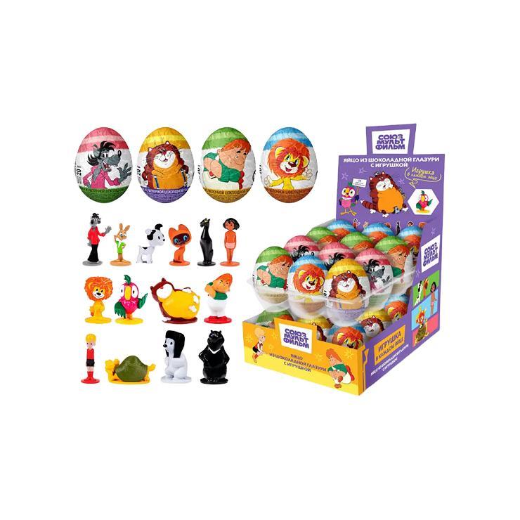 Яйцо шоколадное Союзмультфильм Золотая коллекция с игрушкой 20 гр., обертка