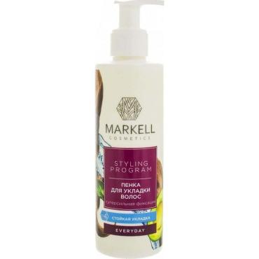 Пенка для укладки волос Markell program everyday суперсильная фиксация