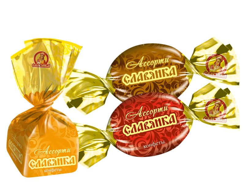 Конфеты Славянка Люкс Ассорти 200 гр., флоу-пак