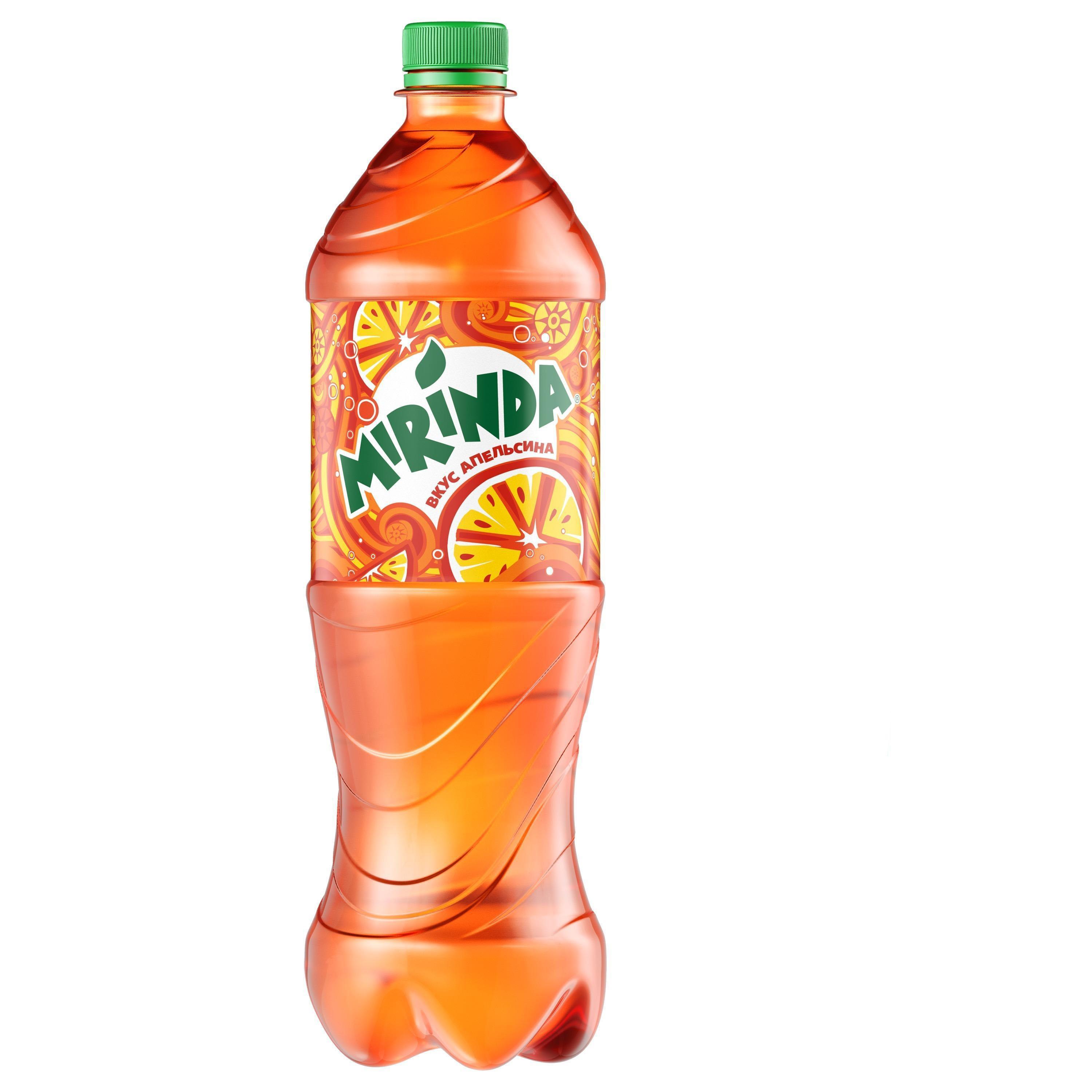 Газированный напиток Апельсин, Mirinda, 1 л., ПЭТ
