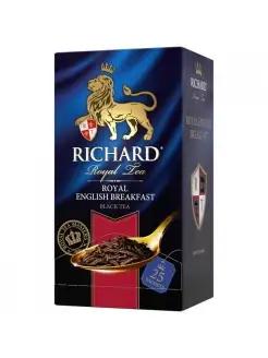 Чай черный Richard Royal English Breakfast 25 пакетиков 50 гр., картон