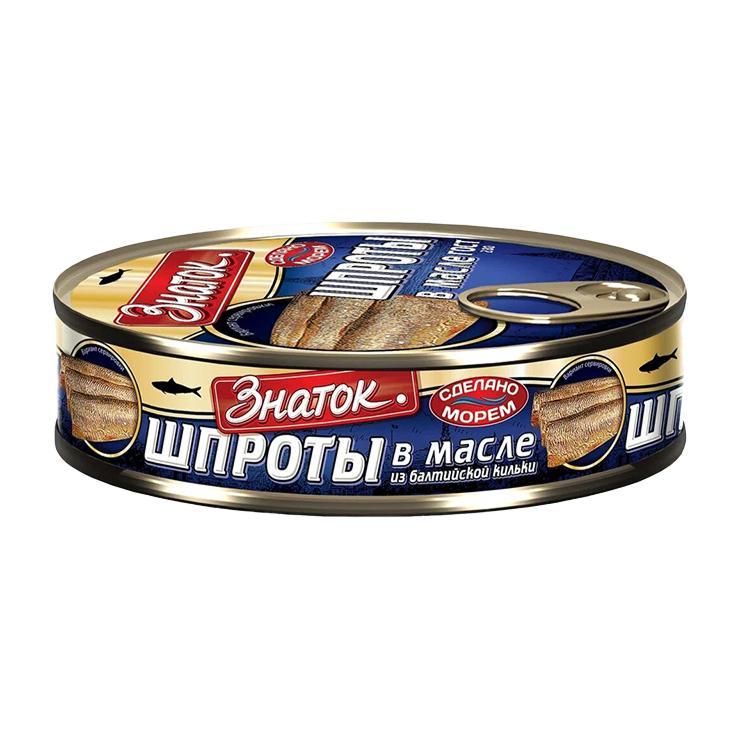 Шпроты Знаток в масле 160 гр., ж/б