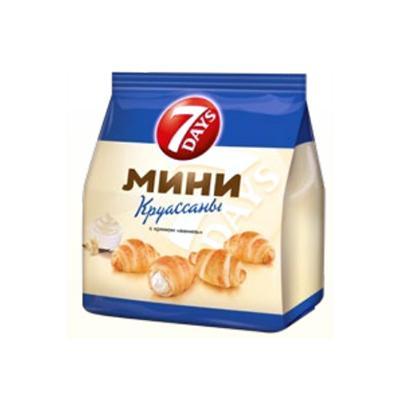 Круассаны 7 Days мини c кремом ваниль 176 гр., флоу-пак