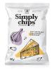 Чипсы картофельные Simply chips пармезан с чесноком и зеленью 80 гр., флоу-пак