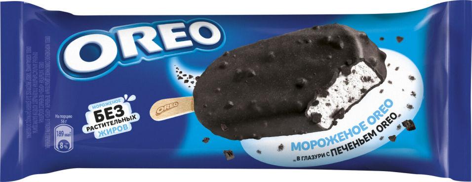 Мороженое Oreo Эскимо с кусочками печенья 56 гр., флоу-пак