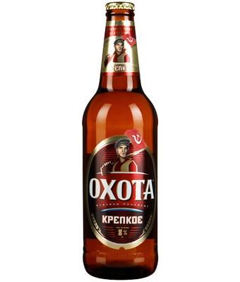 Пиво Крепкое Охота 8% 450 мл., стекло