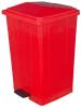 Бак мусорный Bora прямоугольный 440х410х705 мм с педалью 85 литров красный