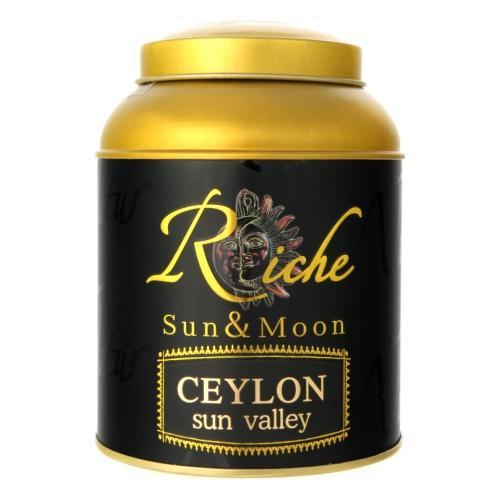 Чай Riche Natur Sun & Moon Ceylon sun valley черный крупнолистовой, 100 гр., ж/б