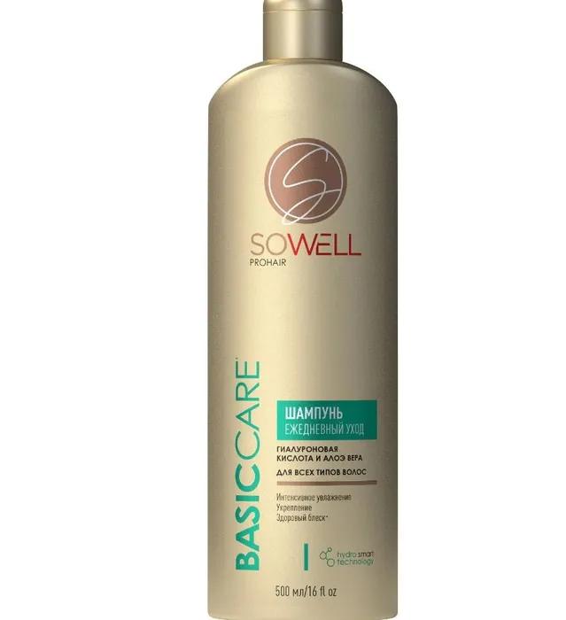Шампунь SoWell Basic care базовый уход для всех типов волос 500 мл., флакон