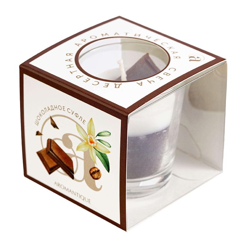 Свеча Aromantique шоколадное суфле ароматическая, 60 гр., картон
