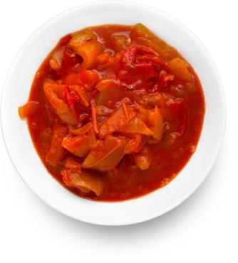 Овощи MultiFood Перец и морковь резанные в томатном соусе