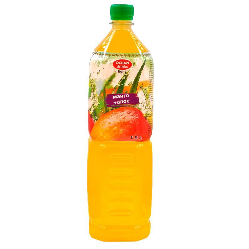 Напиток манго Ocean Drinks LIGHT, 1,5 л., ПЭТ