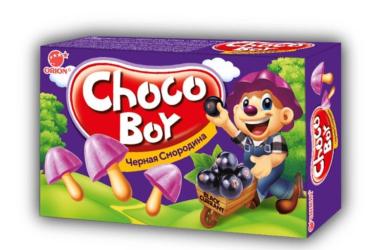Печенье Choco Boy Orion Черная Смородина, 135 гр., картон