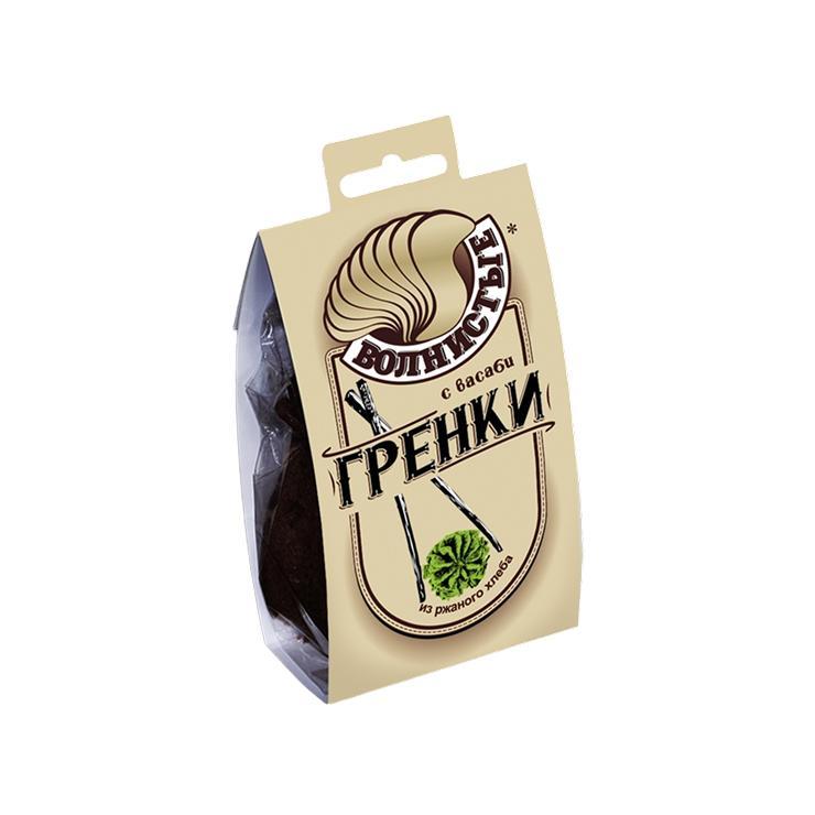 Гренки Волнистые Васаби 75 гр., флоу-пак