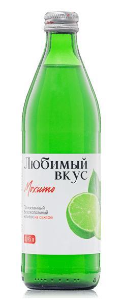 Напиток газированный Любимый Вкус мохито 450 мл., стекло