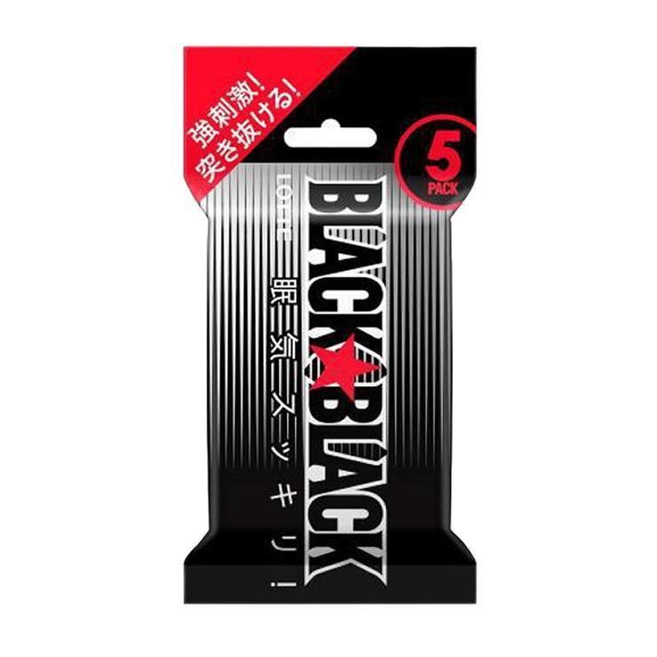 Жевательная резинка Lotte Black Black 5 шт.  130,5 гр., флоу-пак