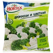 Смесь овощная Hortex Брокколи и цветная капуста 400 гр., флоу-пак