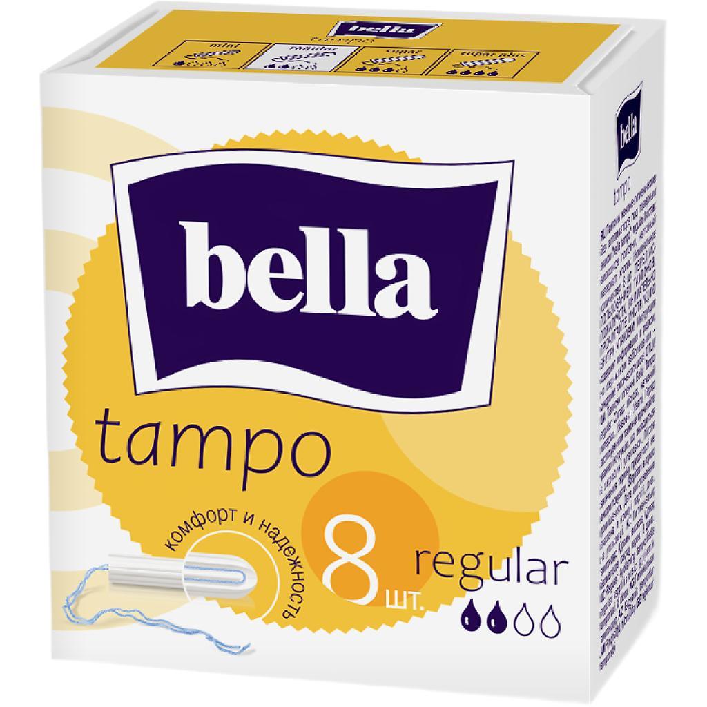 Тампоны гигиенические Bella Tampo Regular без аппликатора 8 шт., картон