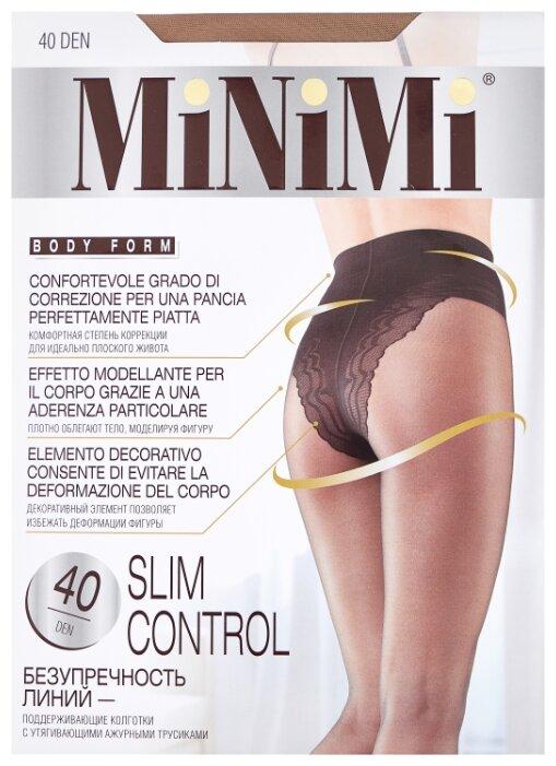 Колготки MiNiMi Slim control 40, caramello 2-S