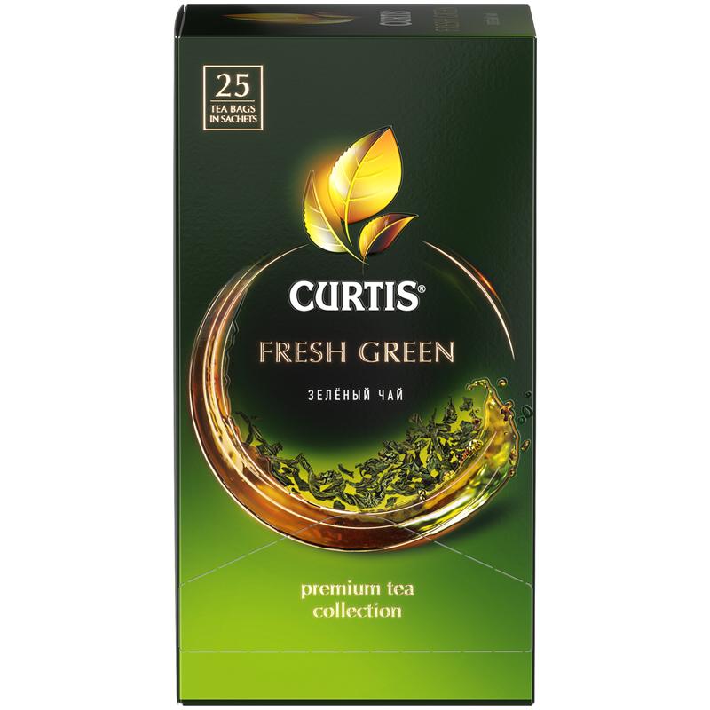 Чай Curtis Fresh Green зеленый 25 пак.  37 гр., картон