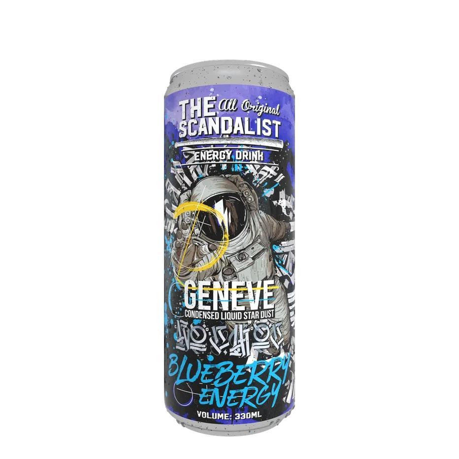 Напиток энергетический The Scandalist Energy Drink Geneve черника 500 мл., ж/б